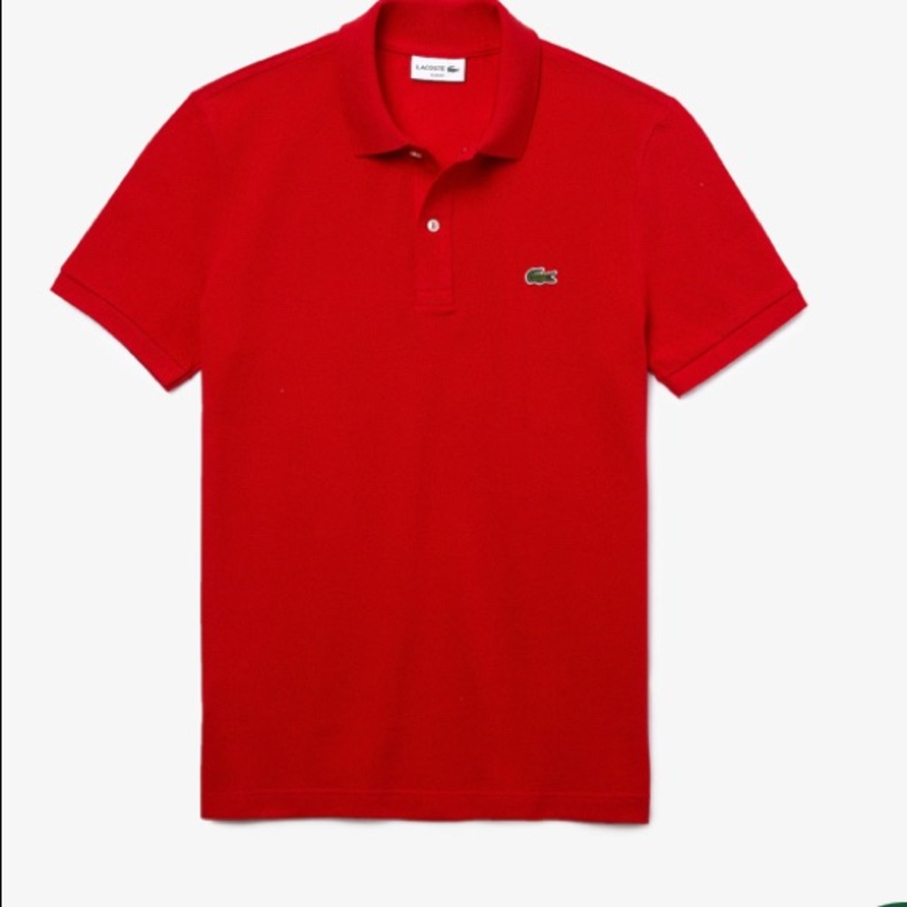Lacoste Men's Slim Fit Petit Piqué Polo Red Medium